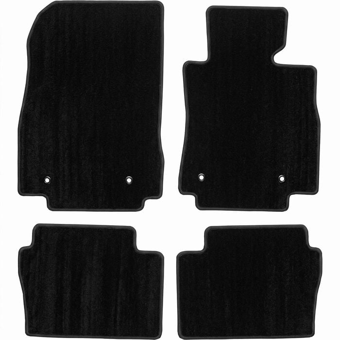 For Mazda 2 (DJ) Hatch, (DL) Sedan 03/2014-On Custom Black Car Carpet Floor Mats