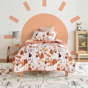 Jack & Ava Comforter Set Find A Squirrel King Single Bed