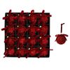 Catzon 16 Pcs Shiny Christmas Ball Ornaments 6CM with Bow for Holiday Wedding Decor-Red