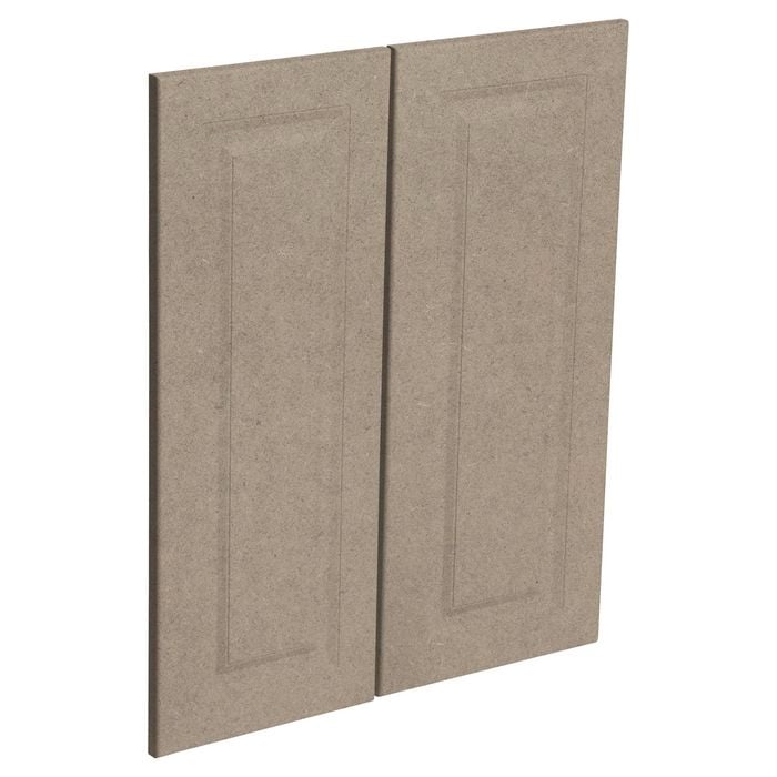 Kaboodle Raw Board Heritage Corner Wall Cabinet Doors - 2 Pack