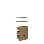 Lugna 3 Drawer, 2 Shelf Insert Kit Cove - Fits 600 x 380mm Cabinet shell