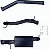 Ignite Exhausts Dpf Back For Volkswagen Amarok 2.0l 3" Muffler Black Aluminised Steel