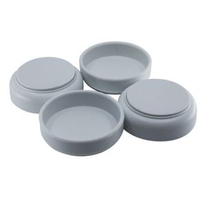 Surface Gard 60mm White Non-slip Castor Cup - 4 Pack