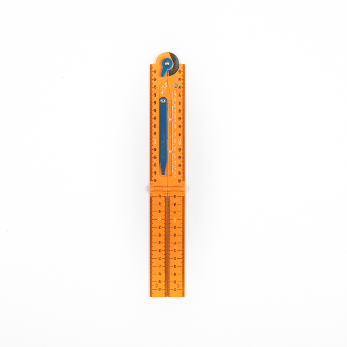 Alf Tools Mini Multipurpose Folding Ruler Orange