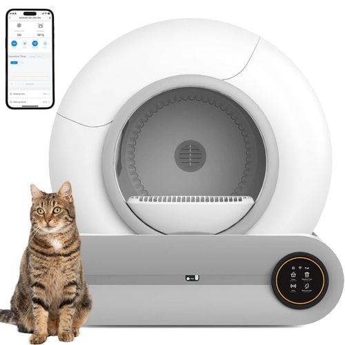 Advwin Automatic Cat Litter Box Self Cleaning WiFi APP Control Odor Removal Cat Toilet Bunnings Australia