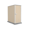 Absco Sheds 0.78 x 1.52 x 1.8m Classic Cream Basic Single Door Garden Shed