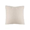 SOGA Boucle Textured Cushion 50cm Cream White Soft Cozy Decorative Throw Pillow