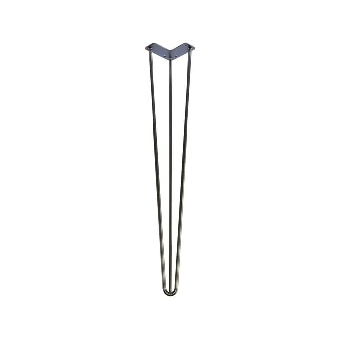 Taskmaster 700 x 10mm Hairpin Steel Brushed Nickel Table Leg