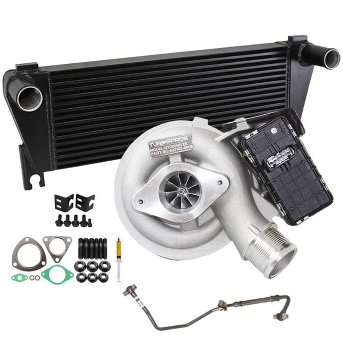 Upgrade Billet Turbo Charger With 70mm Intercooler And Genuine Oil Feed Pipe For Ford Everest 3.2l 2015 Onwards