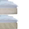 Random Pattern Quilted Valance Linen Queen