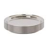 Argon Tableware 25.5cm Serving Platters - 6x Stainless Steel Chrome Dinner Tray Round Tray Plate Small Appetizer Serving Dishes