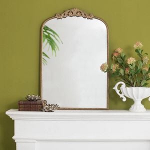 Gold Ornate Metallic Wall Mirror