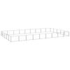 vidaXL Dog Kennel Silver Steel Outdoor Puppy Enclosure Dog Pet Supply Cage