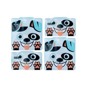 Russbe Reusable Snack & Sandwich Bag Set 4pc Dog
