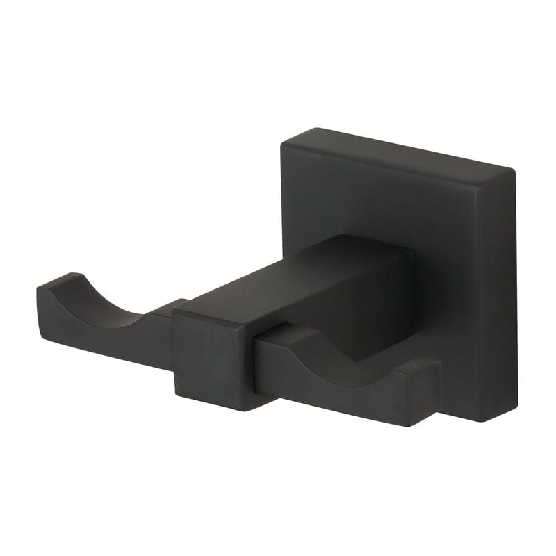 Rococo Matte Black Double Robe Hook