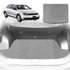6D Diamond Car Boot Mat for VolksWagen Jetta 1B2011-2017-Sedan-Cargo Mat-Grey-Outback GT