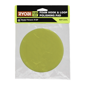Ryobi 125mm Hook & Loop Foam Polishing Pad 