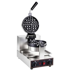Yopower Commercial Rotating Waffle Maker Machine 1200W