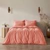 Serene 400tc Bamboo Cotton Sateen Quilt Cover Set Clay - Super King Bed