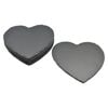 Argon Tableware 6x Heart Slate Placemats - Natural Stone Rough Edge Slate Dinner Mats Dinnerware Plate Placemats