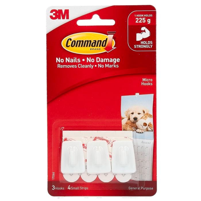Command Micro Hooks - 3 Pack