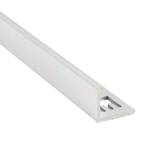 QEP 10mm x 3m White Angle L Shape Tile Trim