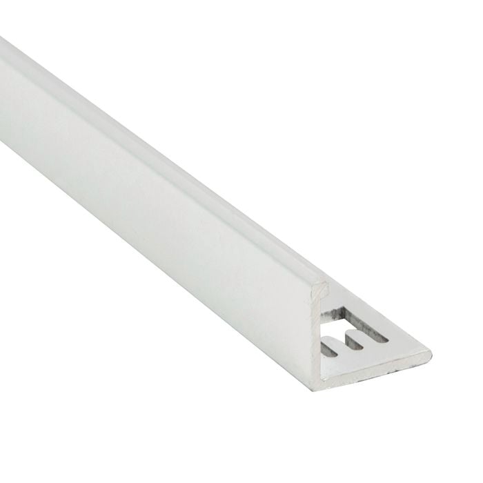 QEP 10mm x 3m White Angle L Shape Tile Trim