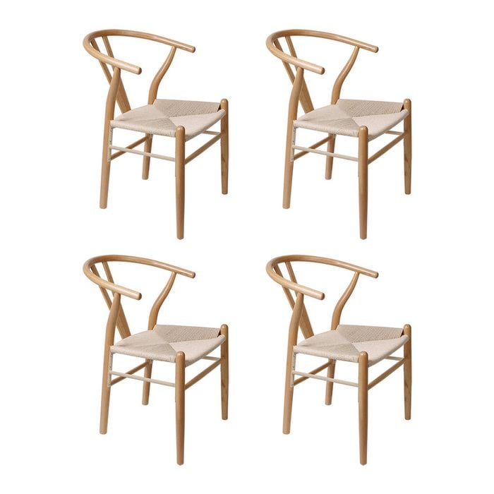 Levede 4pcs Replica Hans Wegner Dining Chairs - Natural