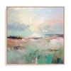 Artey | Pink Morning IV - Framed Canvas - Natural Frame - 50 x 50cm
