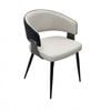 P&p Black Dining Chairs Set Upholstered Crocodile Back Luxury Kitchen Design