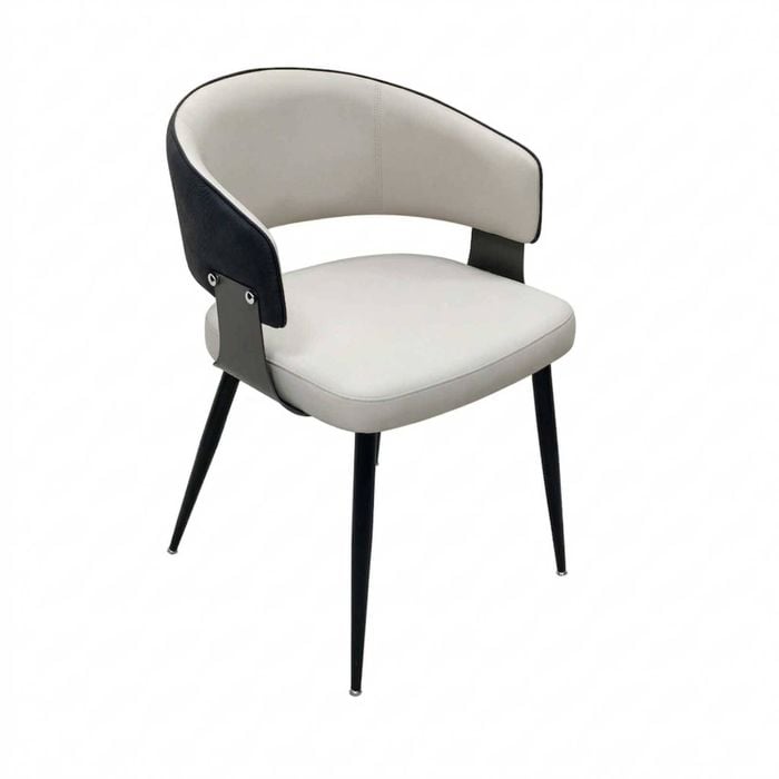 P&p Black Dining Chairs Set Upholstered Crocodile Back Luxury Kitchen Design