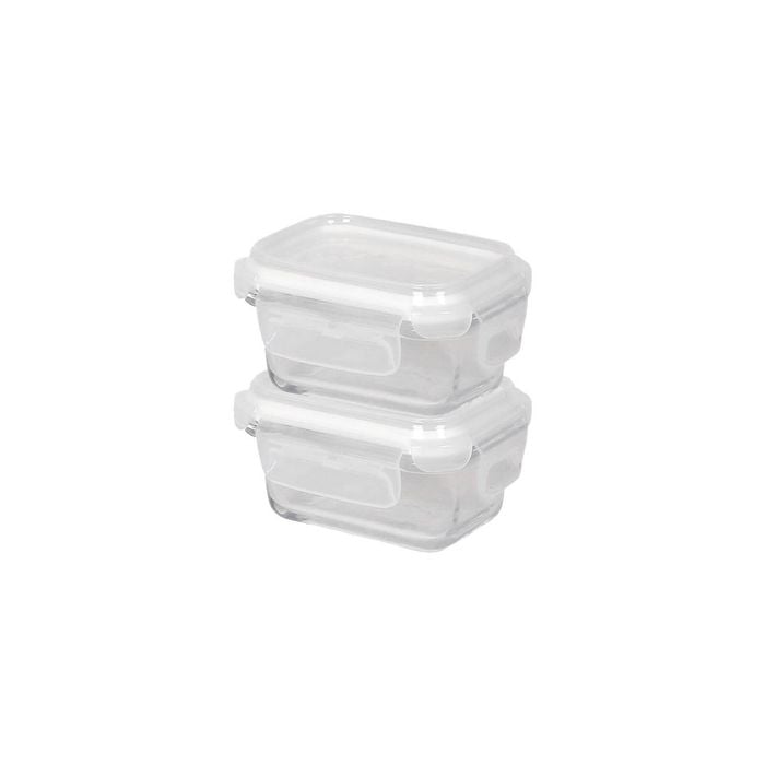 Harbour Housewares Glass Food Storage Containers with Lids - 150ml - Pack of 2