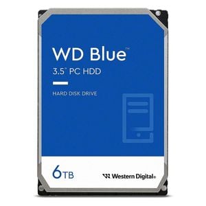 Western Digital WD Blue 6TB 3.5' HDD SATA 6Gb/s 5400RPM 256MB Cache CMR Tech 2yrs Wty