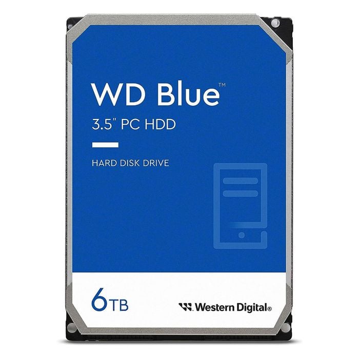 Western Digital WD Blue 6TB 3.5' HDD SATA 6Gb/s 5400RPM 256MB Cache CMR Tech 2yrs Wty