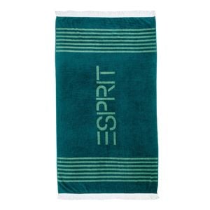 Esprit Cotton Beach/Bath Outdoor Towel w/ Fringes 100x180cm Panama Teal