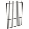 ProtectorAl 800 - 1200 x 1800mm Black Aluminium Picket Top Pool Gate With Mid Rail