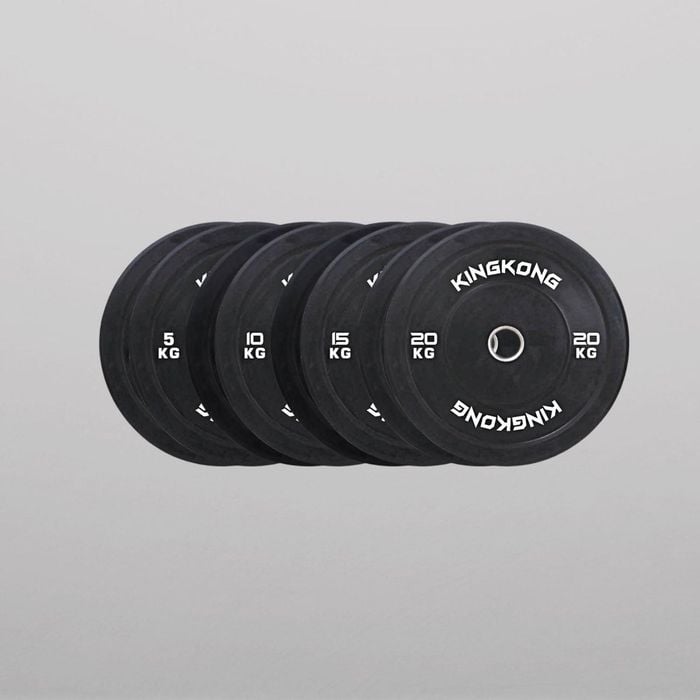Olympic Black Bumper Plates 100KG Package