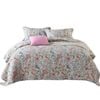 Catzon 3 Pieces Queen Size Quilt Bedding Set Floral Reversible Bedspread