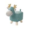 SOGA Green Children's Bench – Deer Character