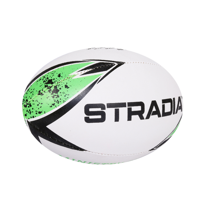 STRADIA Wave Size 4 Rugby Union Ball - Virgin Grade Training Excellence with Patented Control Grip