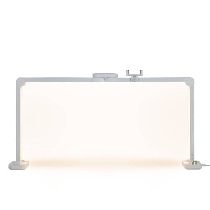 Advwin Nail Desk Lamp, Portable Desk Table Light, 0-100% Brightness, 3000K-6000K, White