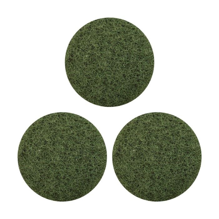 3pk Glomesh Regular Speed Scrubbing Heavy Duty Machine Floor Pad Green 330mm