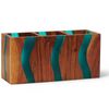 Wood-epoxy Island Paradise Triple Cutlery Holder