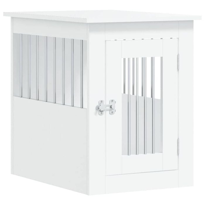 vidaXL Dog Crate Furniture White 45x62x59 cm Engineered Wood