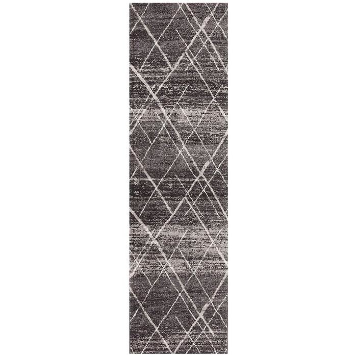 The Rug Connection Jaya 452 Charcoal 300x80cm - Medium Runner Pet Friendly Indoor Rug
