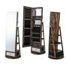 Costway Jewlery Storage Cabinet with Revolving Mirror Brown
