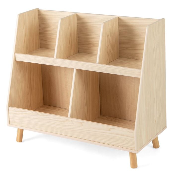 Costway 5-cube Bookcase Toy Storage