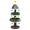 Costway Tall Cat Tower Cat Tree Holiday Wooden-Green