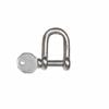 Taskmaster 6mm Stainless Steel Cap Pin D Shackle