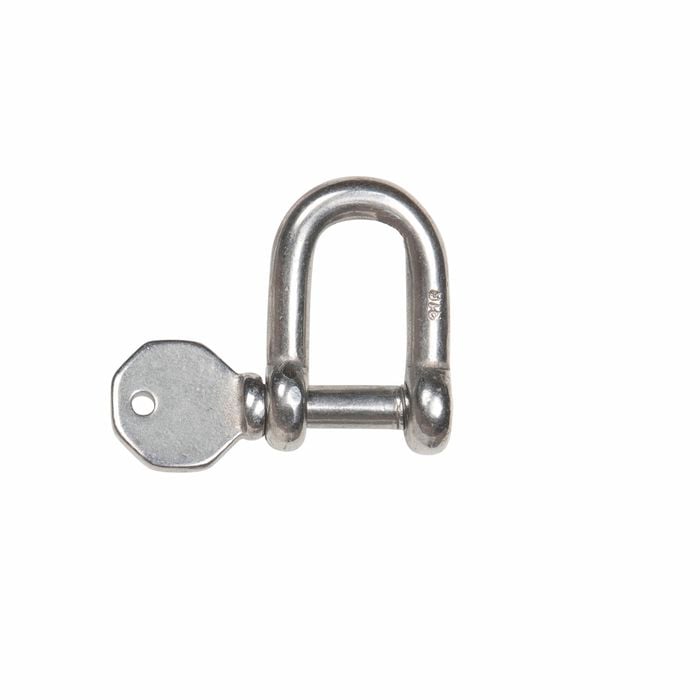 Taskmaster 6mm Stainless Steel Cap Pin D Shackle